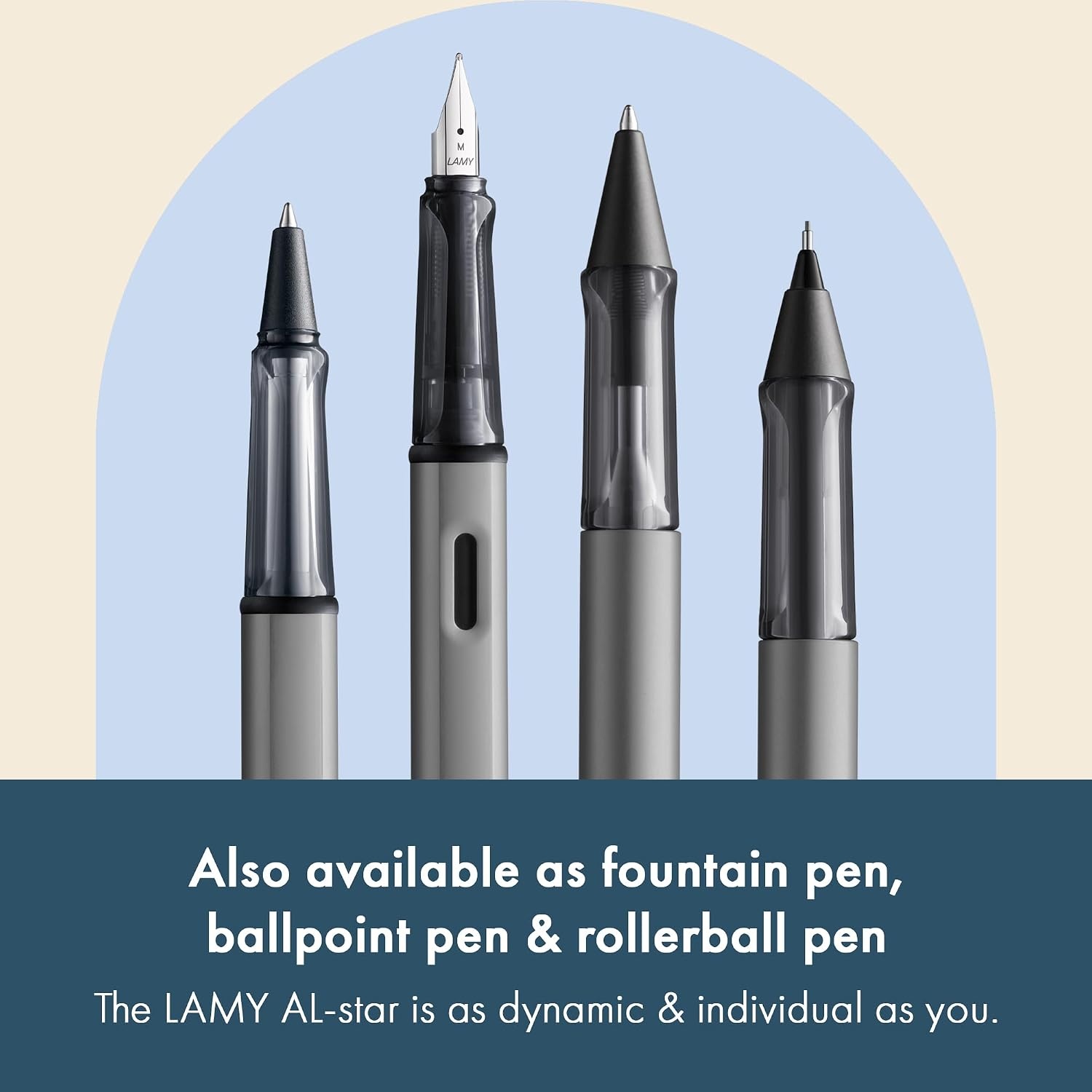 image:imageLAMY ALstar black Mechanical Pencil with transparent ergonomic grip amp lightweight aluminum body including LAMY M 41 fine line refill 05 mm amp eraser tipGraphite