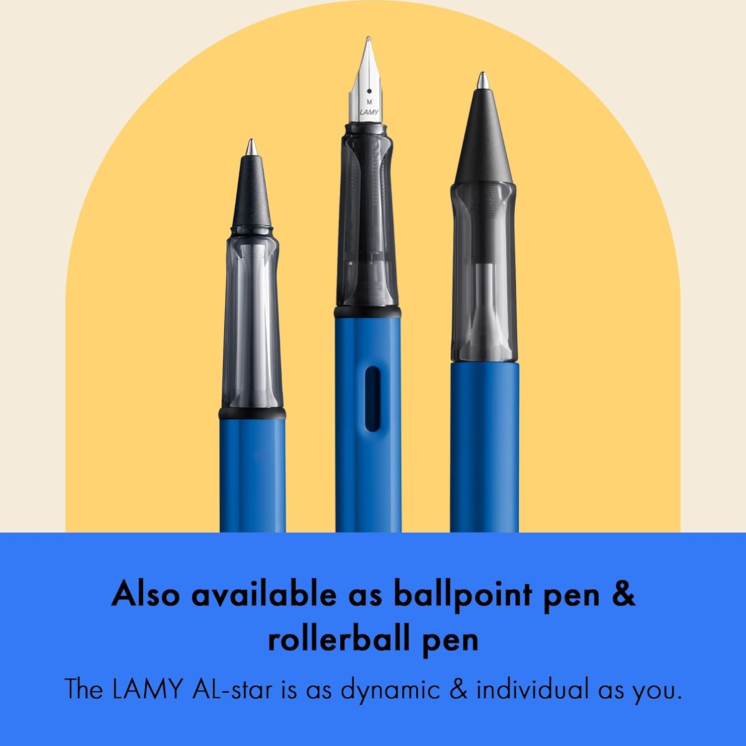 image:imageLAMY ALstar oceanblue Fountain Pen with ergonomic grip amp polished steel nib in size EF lightweight aluminum body including LAMY T 10 blue cartridge RightHanded1 Count Pack of 1