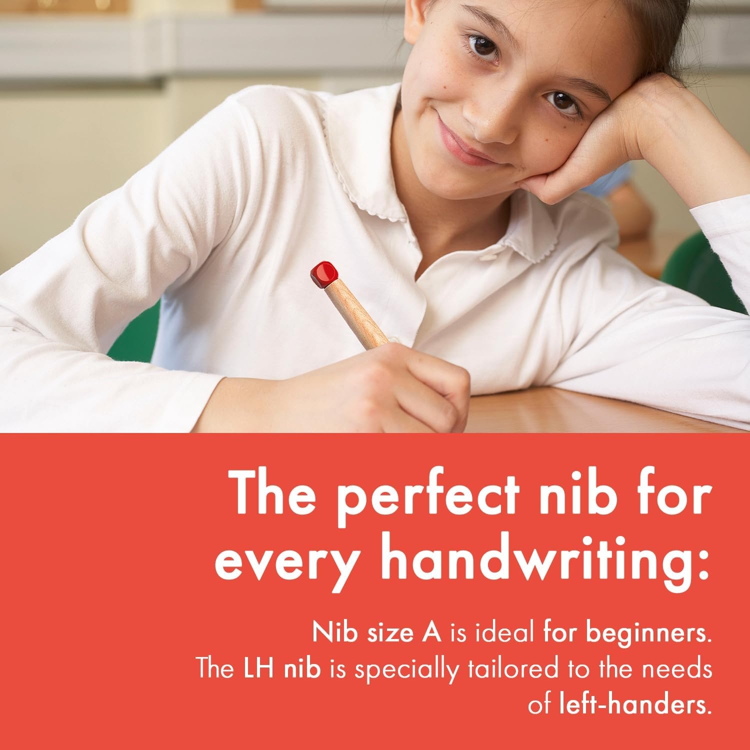 image:imageLAMY abc blue childfriendly Fountain Pen for writing beginners with ergonomic grip amp polished steel nib in size A robust maple wood including LAMY T 10 blue ink cartridge RightHandedBlue