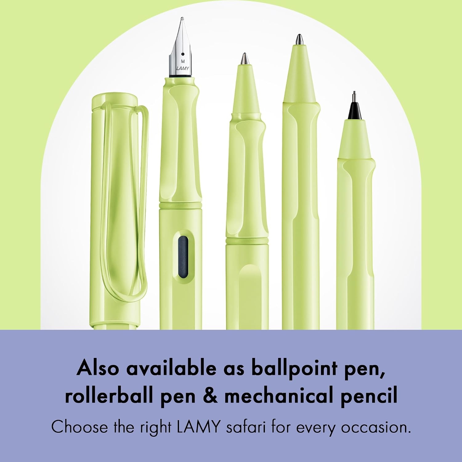 image:imageLAMY safari umbra Fountain Pen with ergonomic grip amp black steel nib in size M ideal for any Writing amp Calligraphy including LAMY T 10 blue cartridge RightHandedspringgreen