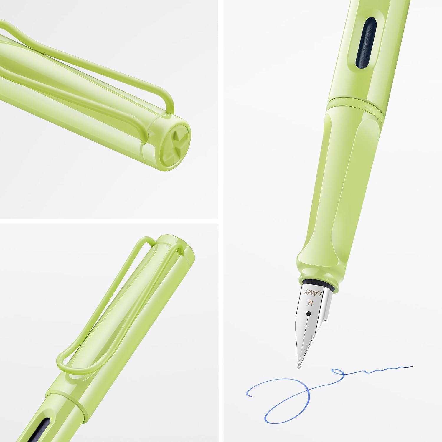 image:imageLAMY safari umbra Fountain Pen with ergonomic grip amp black steel nib in size M ideal for any Writing amp Calligraphy including LAMY T 10 blue cartridge RightHandedspringgreen