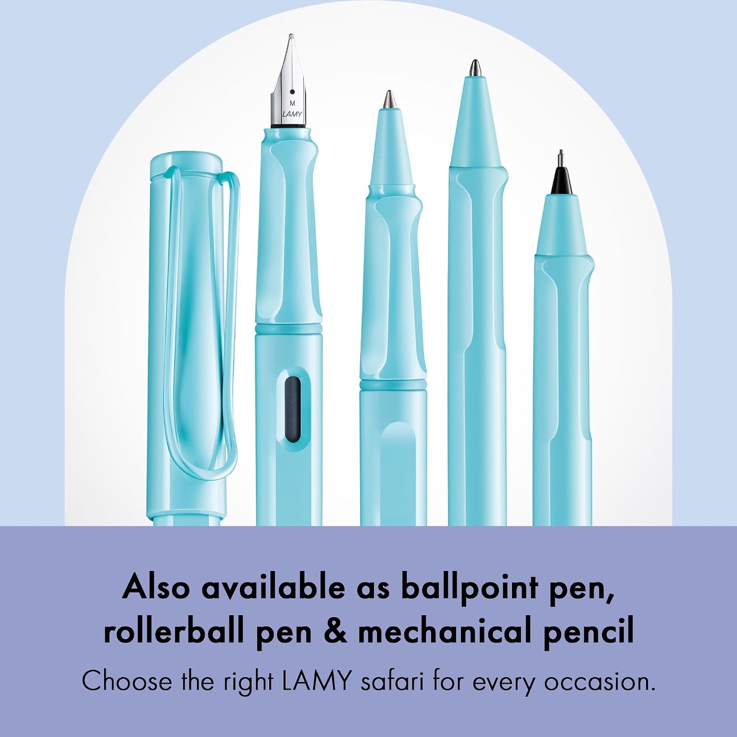 image:imageLAMY safari umbra Fountain Pen with ergonomic grip amp black steel nib in size M ideal for any Writing amp Calligraphy including LAMY T 10 blue cartridge RightHandedaquasky