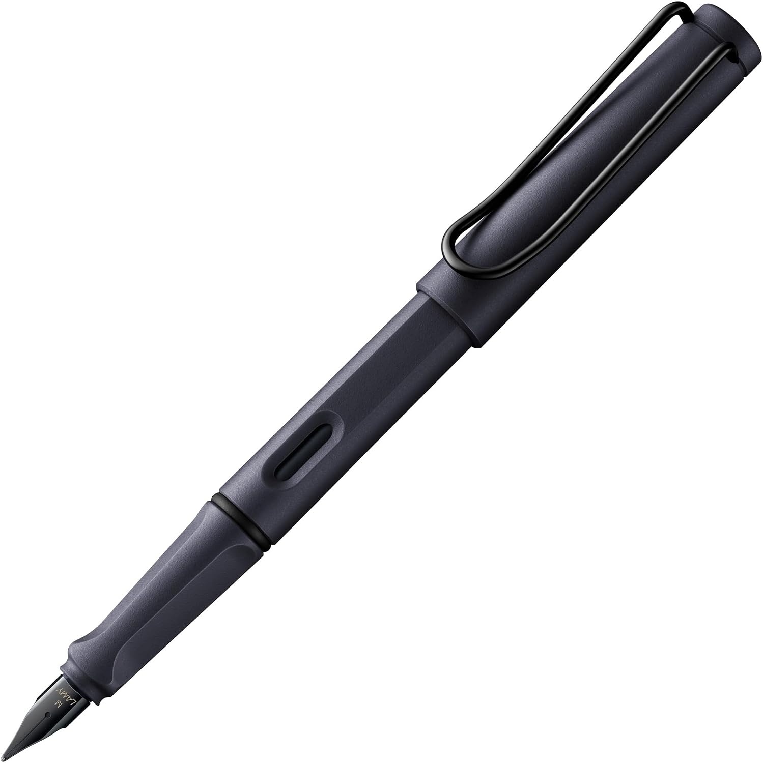 image:imageLAMY safari umbra Fountain Pen with ergonomic grip amp black steel nib in size M ideal for any Writing amp Calligraphy including LAMY T 10 blue cartridge RightHandedsteel black