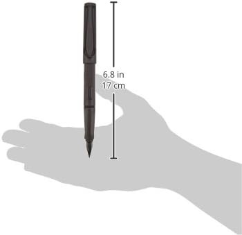 image:imageLAMY safari umbra Fountain Pen with ergonomic grip amp black steel nib in size M ideal for any Writing amp Calligraphy including LAMY T 10 blue cartridge RightHandedumbra