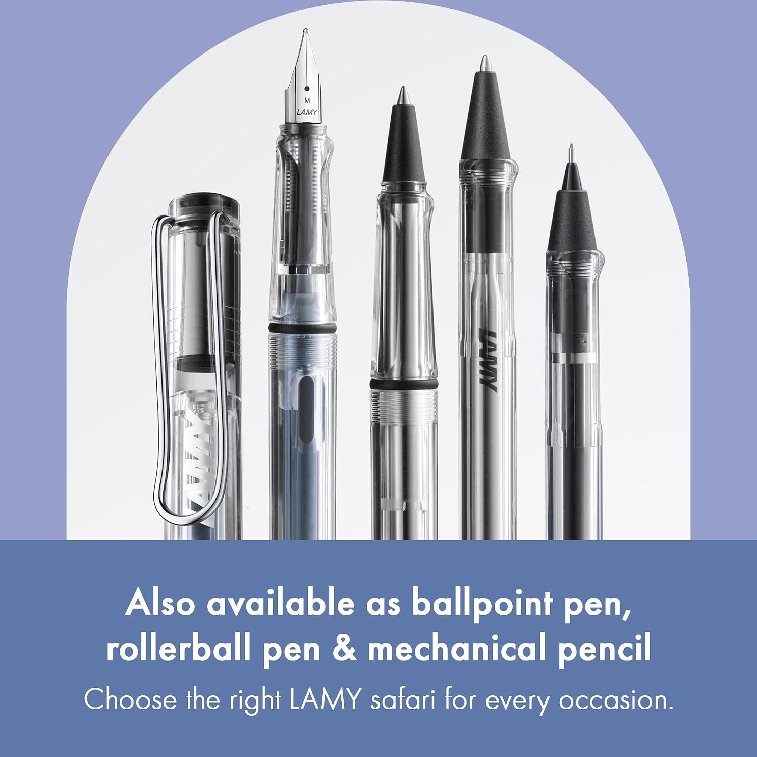 image:imageLAMY safari umbra Fountain Pen with ergonomic grip amp black steel nib in size M ideal for any Writing amp Calligraphy including LAMY T 10 blue cartridge RightHandedvista