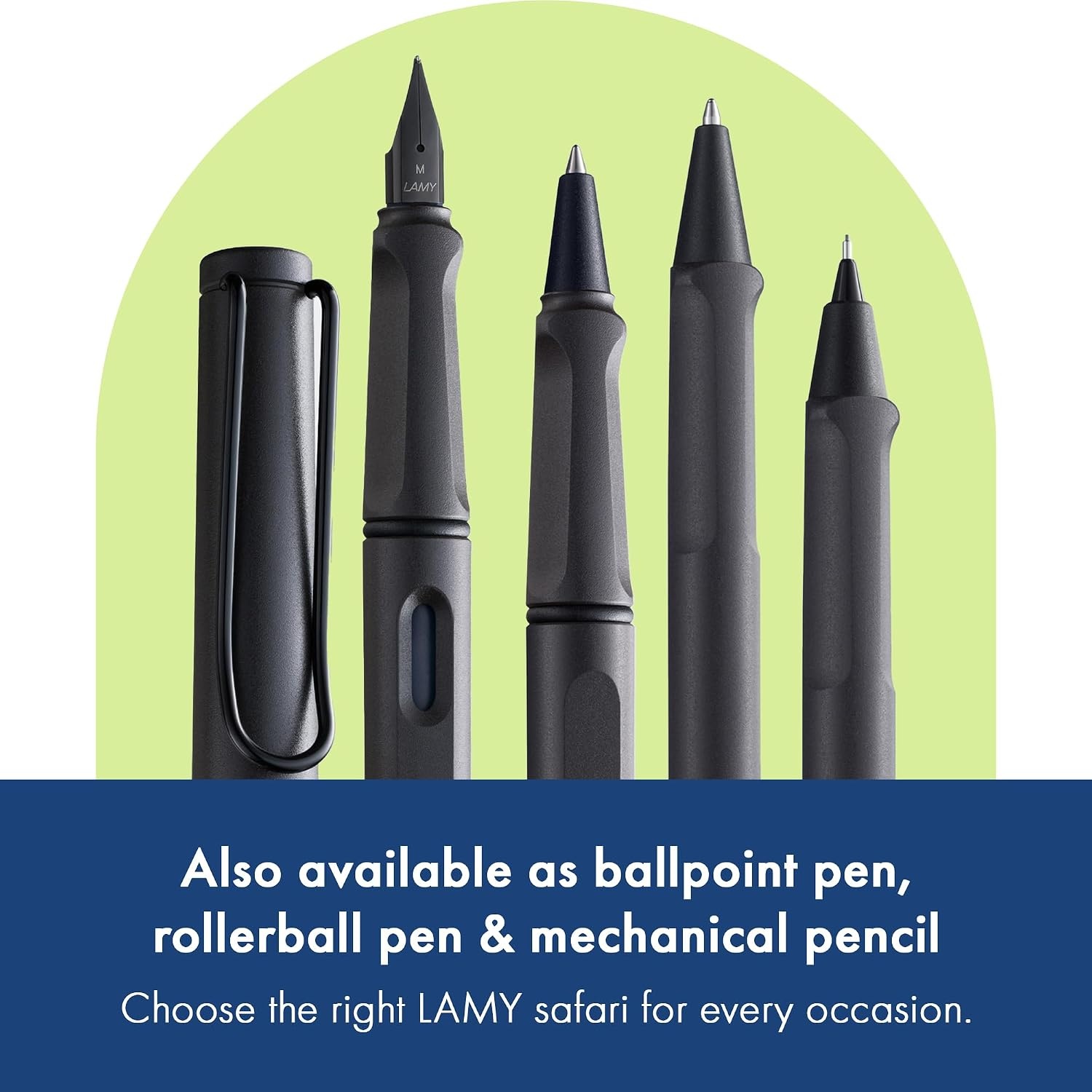 image:imageLAMY safari umbra Fountain Pen with ergonomic grip amp black steel nib in size M ideal for any Writing amp Calligraphy including LAMY T 10 blue cartridge RightHandedumbra