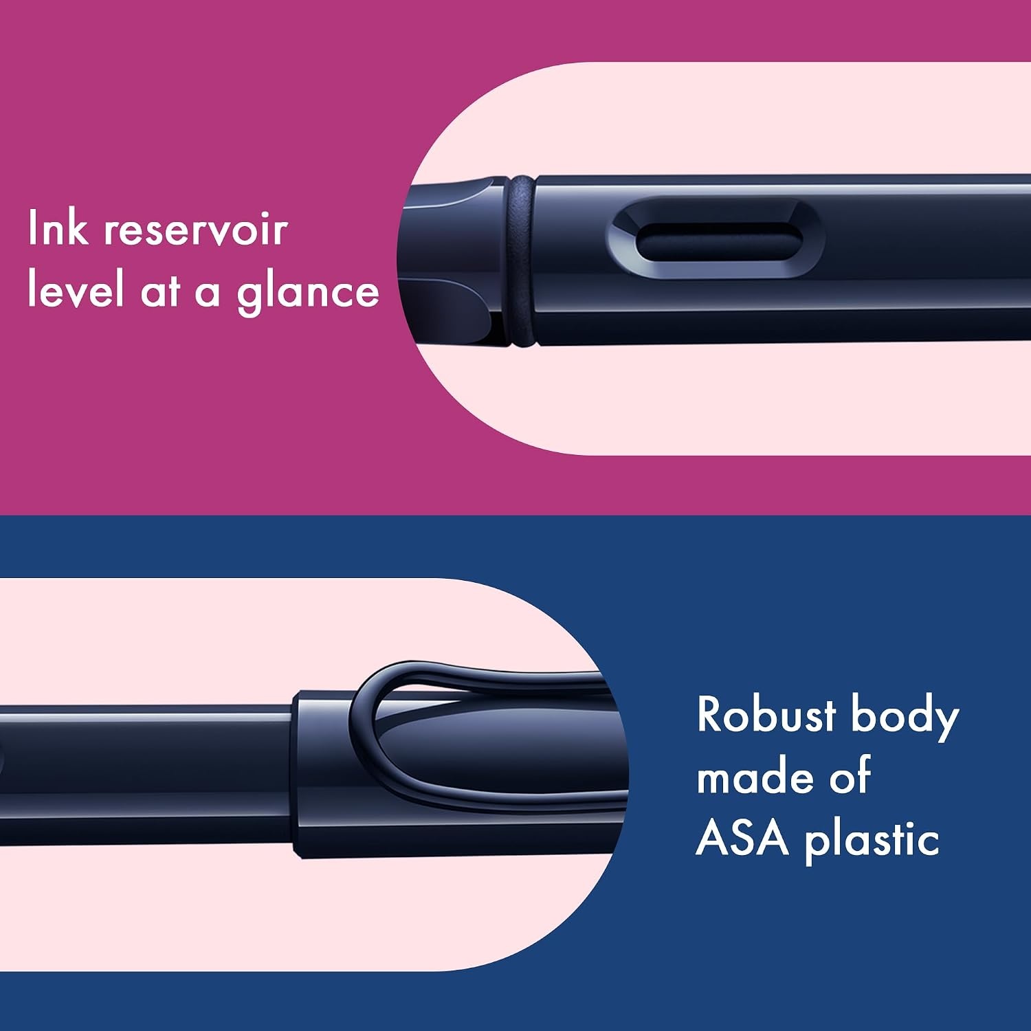 image:imageLAMY safari umbra Fountain Pen with ergonomic grip amp black steel nib in size M ideal for any Writing amp Calligraphy including LAMY T 10 blue cartridge RightHandeddark dusk