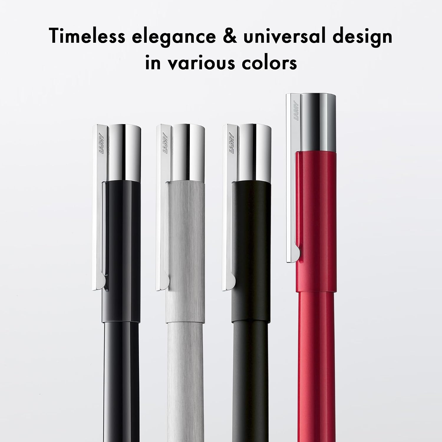 image:imageLAMY scala pianored puristic Rollerball Pen in robust allmetal body amp glossy lacquer finish polished grip amp in line width M including LAMY M 63 rollerball refill in blackpianored