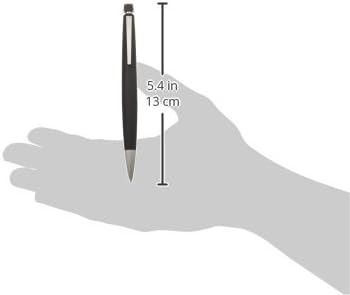 image:imageLamy 2000 black elegant mechanical pencil in a satinfinish fibreglass casing perfectly balanced pencil M 41 fineline refill in line width 05 mm amp eraser tipBlack