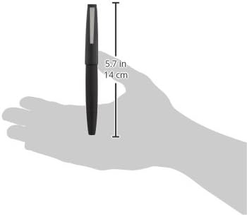 image:imageLamy 2000 black elegant rollerball pen in robust fibreglass barrel perfectly balanced amp in line width M M 63 rollerball refill in blackblack