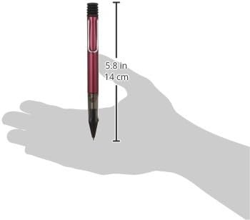 image:imageLamy ALstar black purple Ballpoint Pen with transparent ergonomic grip amp line width M lightweight aluminium body including large capacity refill M 16 in blackblack purple