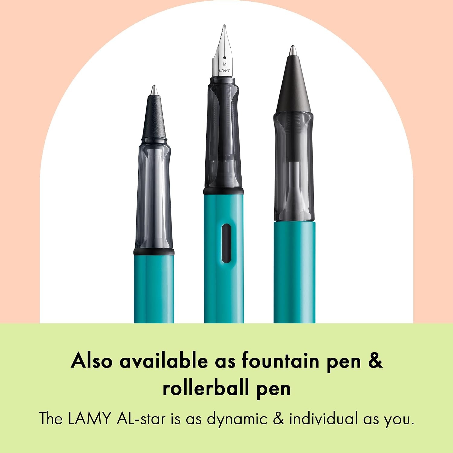 image:imageLamy ALstar black purple Ballpoint Pen with transparent ergonomic grip amp line width M lightweight aluminium body including large capacity refill M 16 in blackturmaline