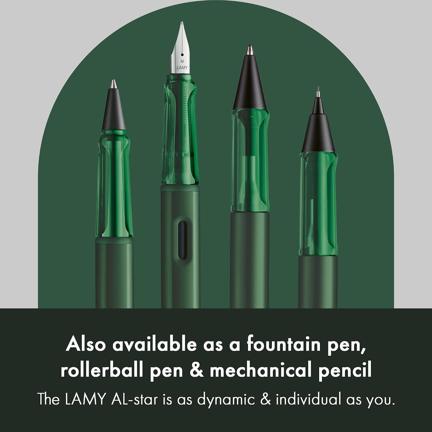 image:imageLamy ALstar black purple Ballpoint Pen with transparent ergonomic grip amp line width M lightweight aluminium body including large capacity refill M 16 in blackpine
