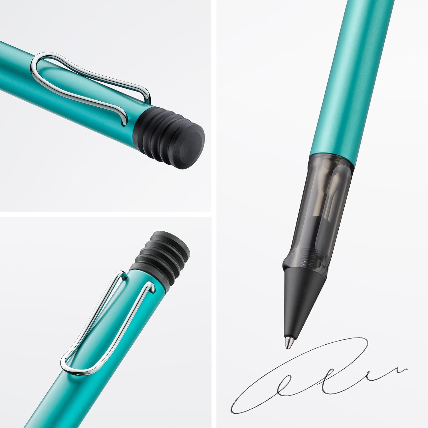 image:imageLamy ALstar black purple Ballpoint Pen with transparent ergonomic grip amp line width M lightweight aluminium body including large capacity refill M 16 in blackturmaline