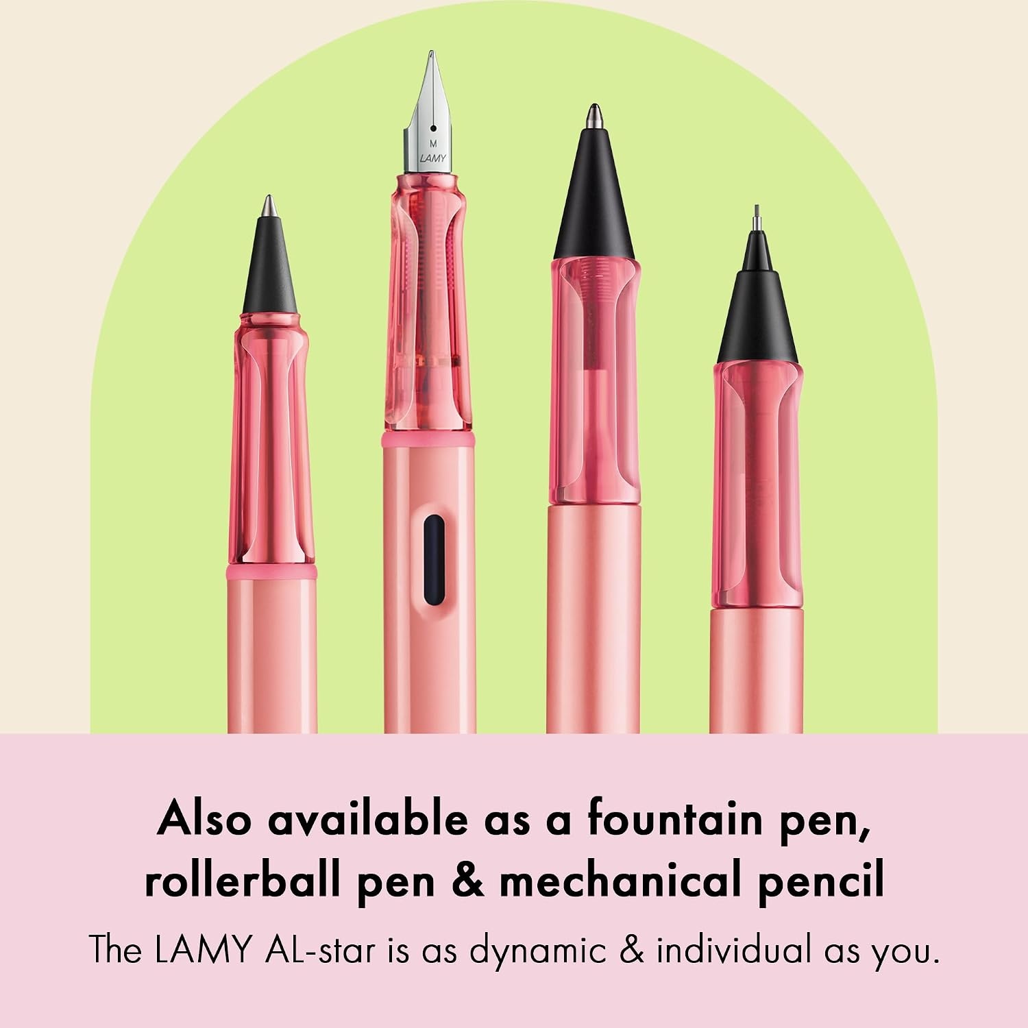 image:imageLamy ALstar black purple Ballpoint Pen with transparent ergonomic grip amp line width M lightweight aluminium body including large capacity refill M 16 in blackflamingo