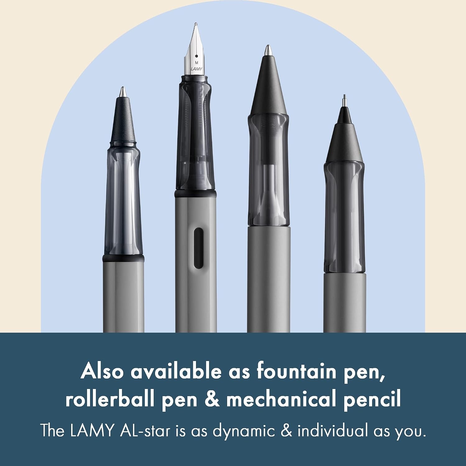 image:imageLamy ALstar black purple Ballpoint Pen with transparent ergonomic grip amp line width M lightweight aluminium body including large capacity refill M 16 in blackgraphite