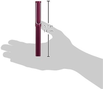 image:imageLamy ALstar turmaline Rollerball Pen pen with transparent ergonomic grip amp line width M lightweight aluminum body including rollerball refill M 63 in blackblack purple