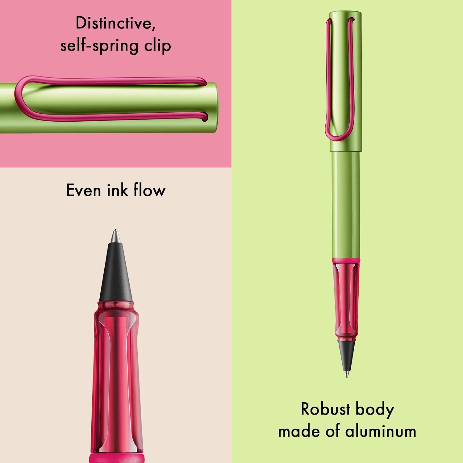 image:imageLamy ALstar turmaline Rollerball Pen pen with transparent ergonomic grip amp line width M lightweight aluminum body including rollerball refill M 63 in blackdisco