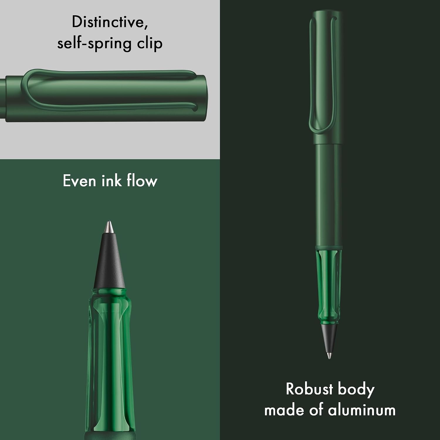 image:imageLamy ALstar turmaline Rollerball Pen pen with transparent ergonomic grip amp line width M lightweight aluminum body including rollerball refill M 63 in blackpine
