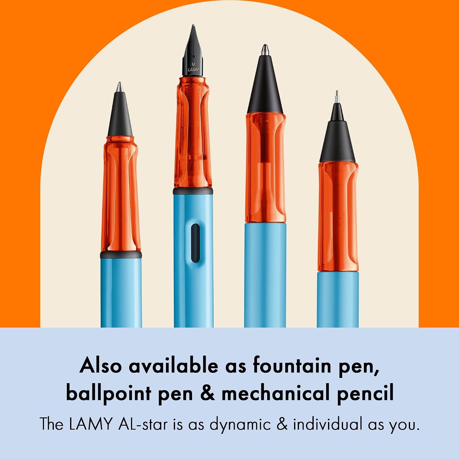 image:imageLamy ALstar turmaline Rollerball Pen pen with transparent ergonomic grip amp line width M lightweight aluminum body including rollerball refill M 63 in blackdenim