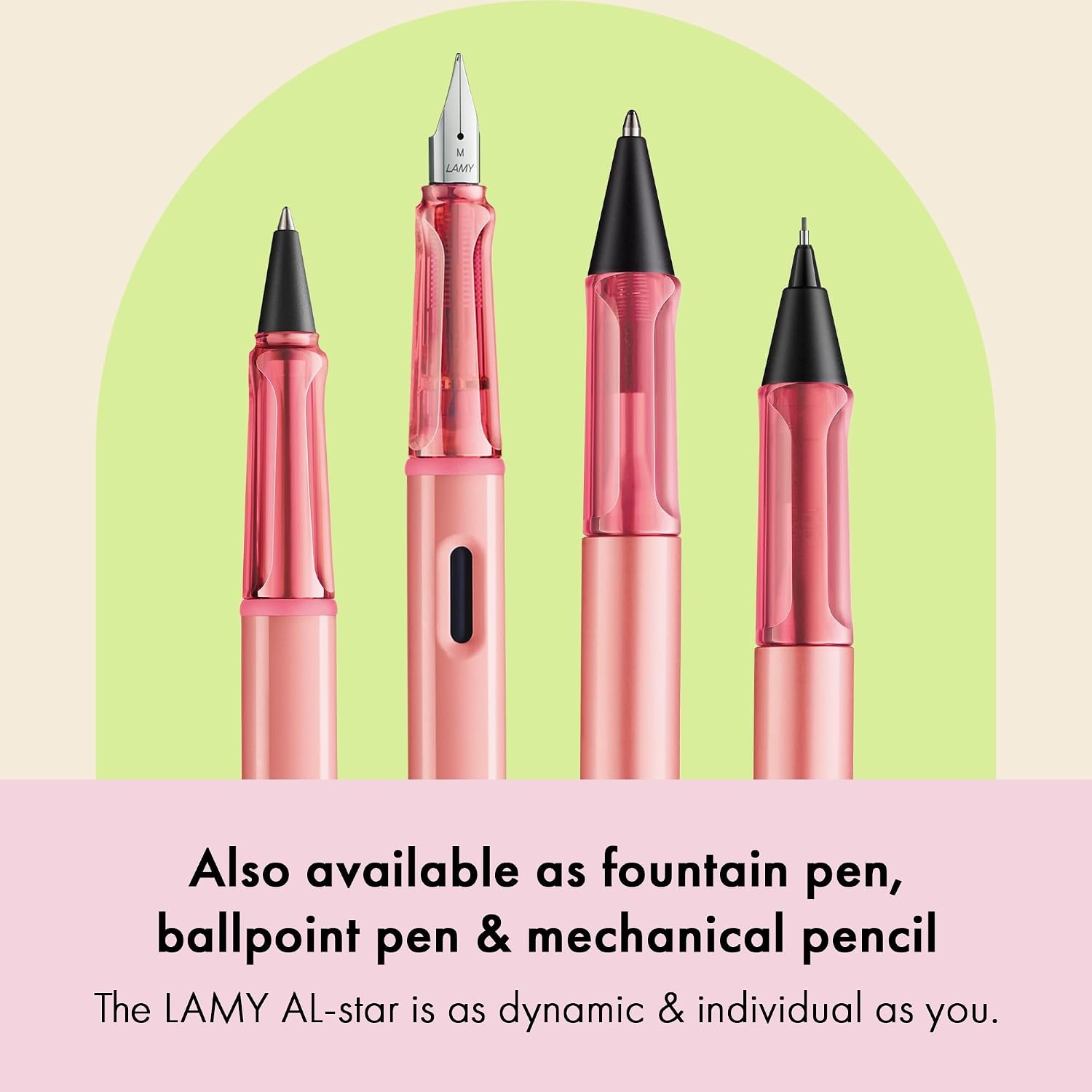 image:imageLamy ALstar turmaline Rollerball Pen pen with transparent ergonomic grip amp line width M lightweight aluminum body including rollerball refill M 63 in blackflamingo