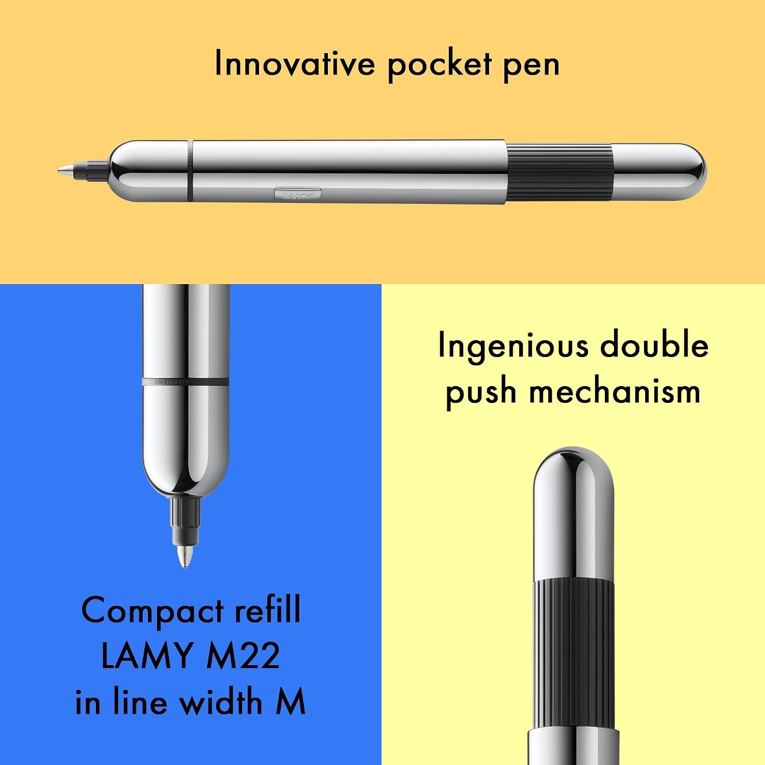 image:imageLamy Pico Ballpoint Pen Chrome L289Chromium