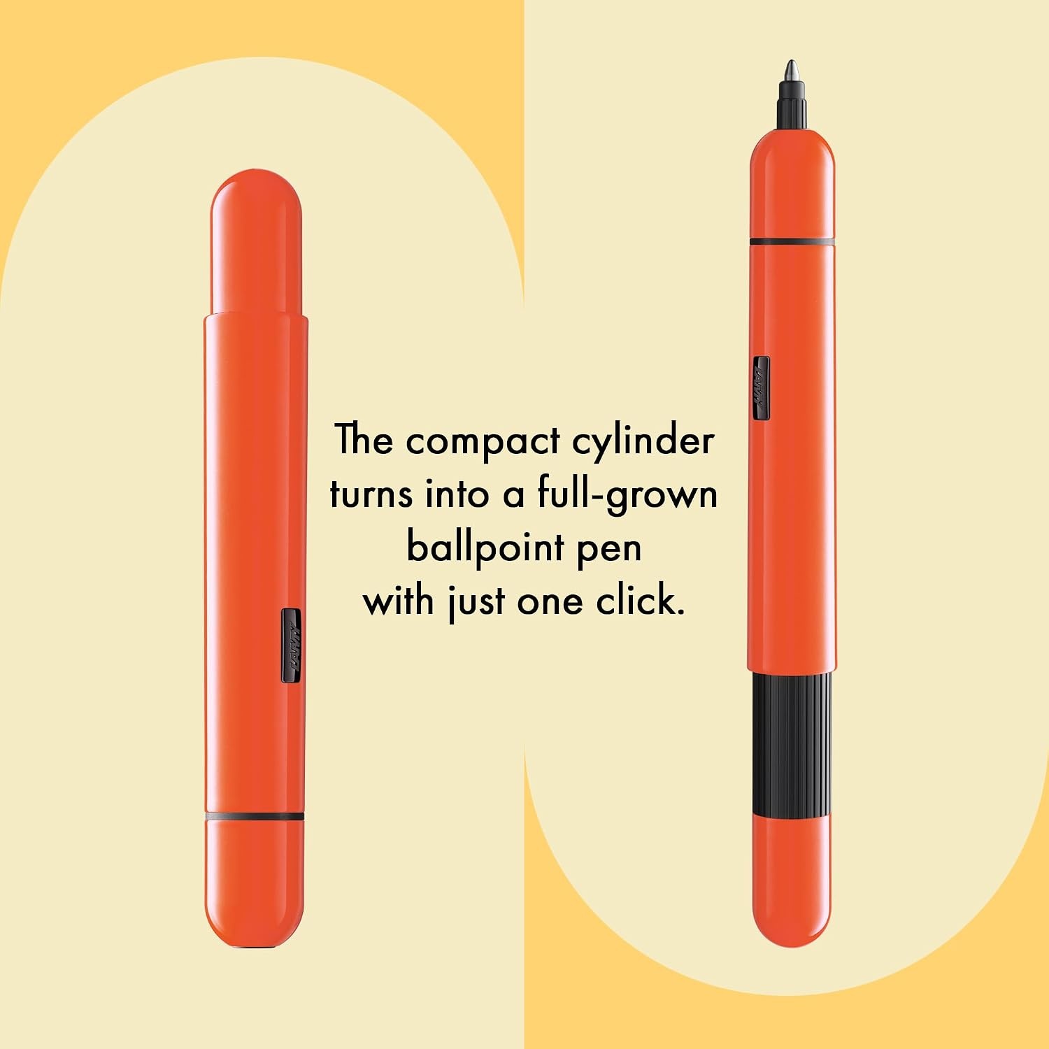 image:imageLamy Pico Pocket Ballpoint Pen Imperial Blue Medium M amp Black RefillLaser Orange