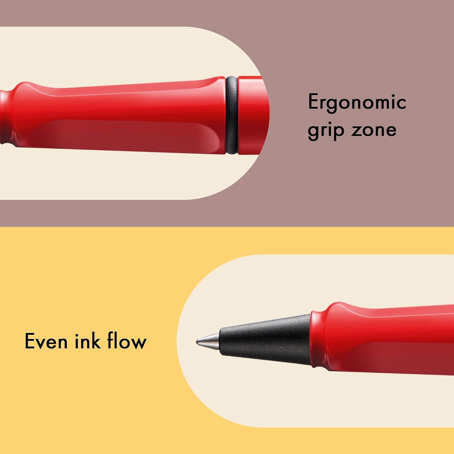 image:imageLamy safari blue Rollerball Pen with ergonomic grip amp line width M for pleasant long writing made of robust ASA plastic including rollerball refill M 63 in bluered