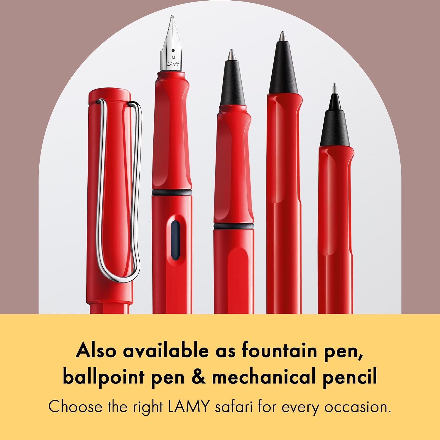 image:imageLamy safari blue Rollerball Pen with ergonomic grip amp line width M for pleasant long writing made of robust ASA plastic including rollerball refill M 63 in bluered