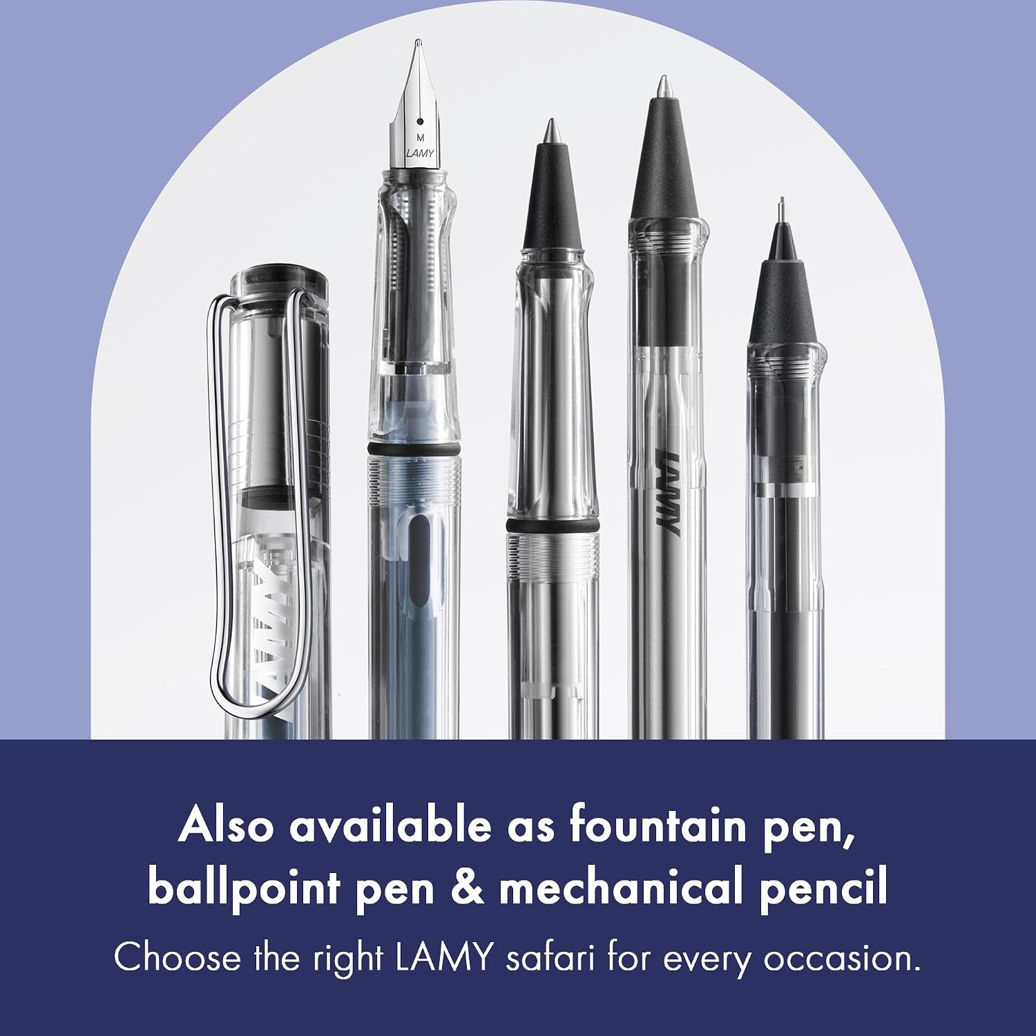 image:imageLamy safari blue Rollerball Pen with ergonomic grip amp line width M for pleasant long writing made of robust ASA plastic including rollerball refill M 63 in bluevista