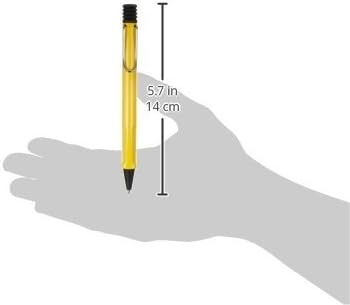 image:imageLamy safari umbra Ballpoint Pen with ergonomic grip amp line width M for pleasant long writing made of robust ASA plastic including large capacity refill M 16 in blackyellow