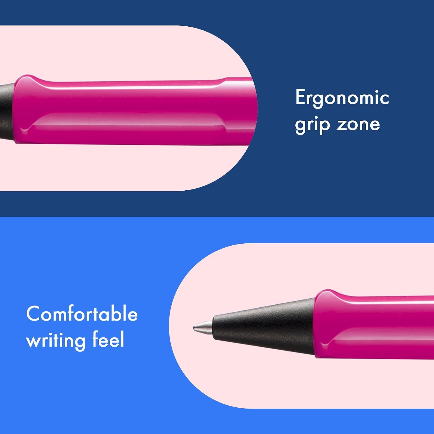 image:imageLamy safari umbra Ballpoint Pen with ergonomic grip amp line width M for pleasant long writing made of robust ASA plastic including large capacity refill M 16 in blackpink