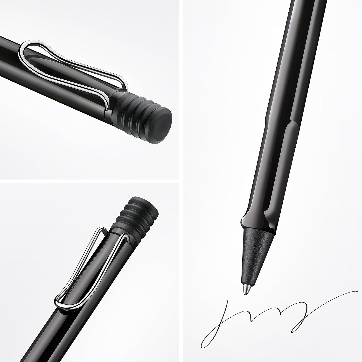image:imageLamy safari umbra Ballpoint Pen with ergonomic grip amp line width M for pleasant long writing made of robust ASA plastic including large capacity refill M 16 in blackblack
