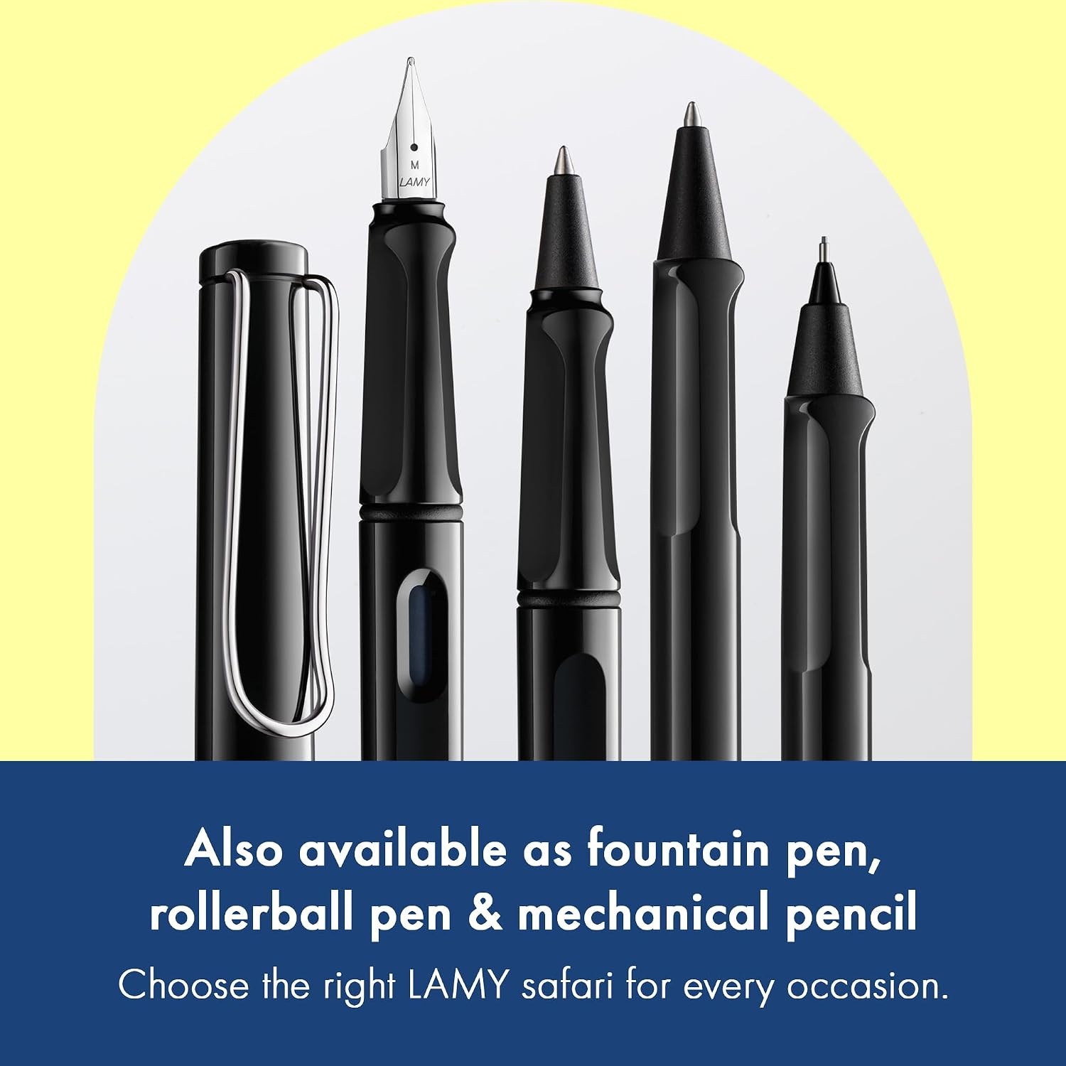 image:imageLamy safari umbra Ballpoint Pen with ergonomic grip amp line width M for pleasant long writing made of robust ASA plastic including large capacity refill M 16 in blackblack