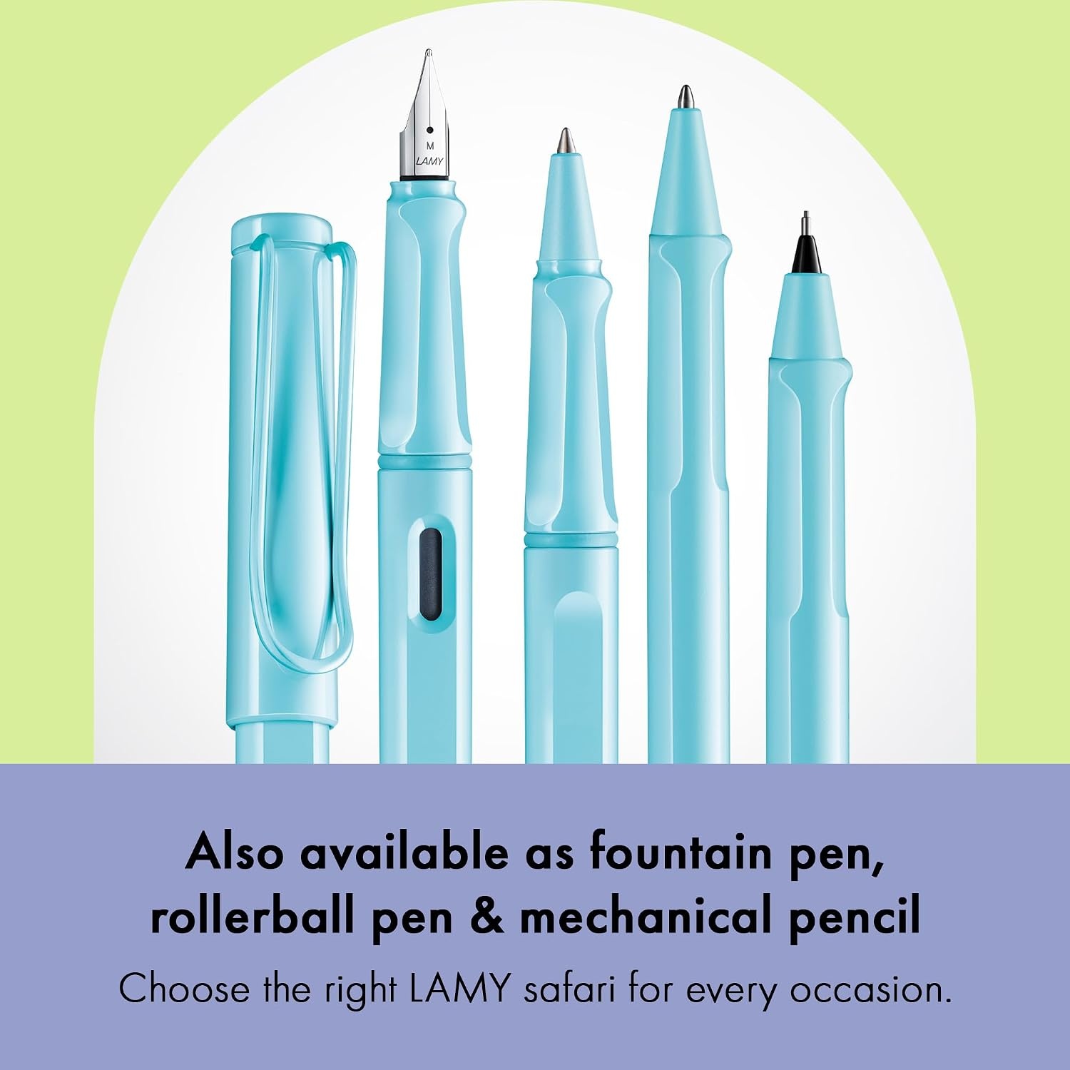 image:imageLamy safari umbra Ballpoint Pen with ergonomic grip amp line width M for pleasant long writing made of robust ASA plastic including large capacity refill M 16 in blackaquasky