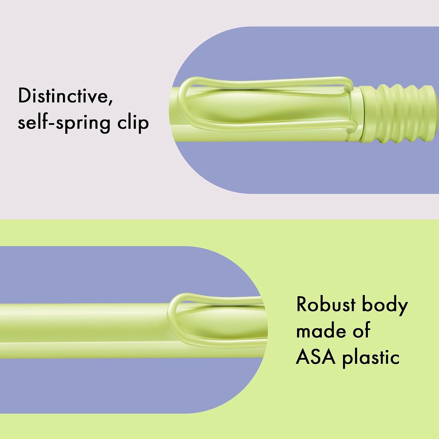 image:imageLamy safari umbra Ballpoint Pen with ergonomic grip amp line width M for pleasant long writing made of robust ASA plastic including large capacity refill M 16 in blackspringgreen