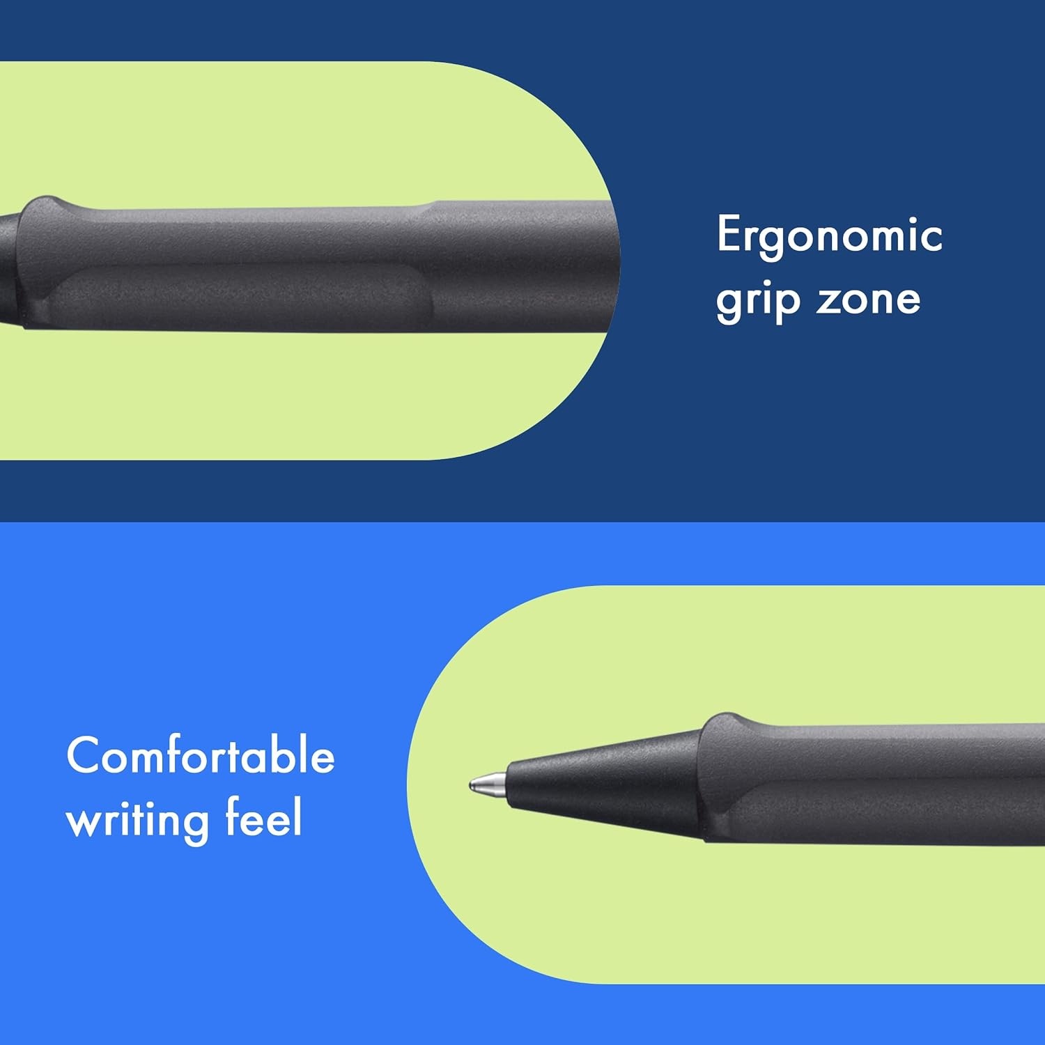 image:imageLamy safari umbra Ballpoint Pen with ergonomic grip amp line width M for pleasant long writing made of robust ASA plastic including large capacity refill M 16 in blackumbra