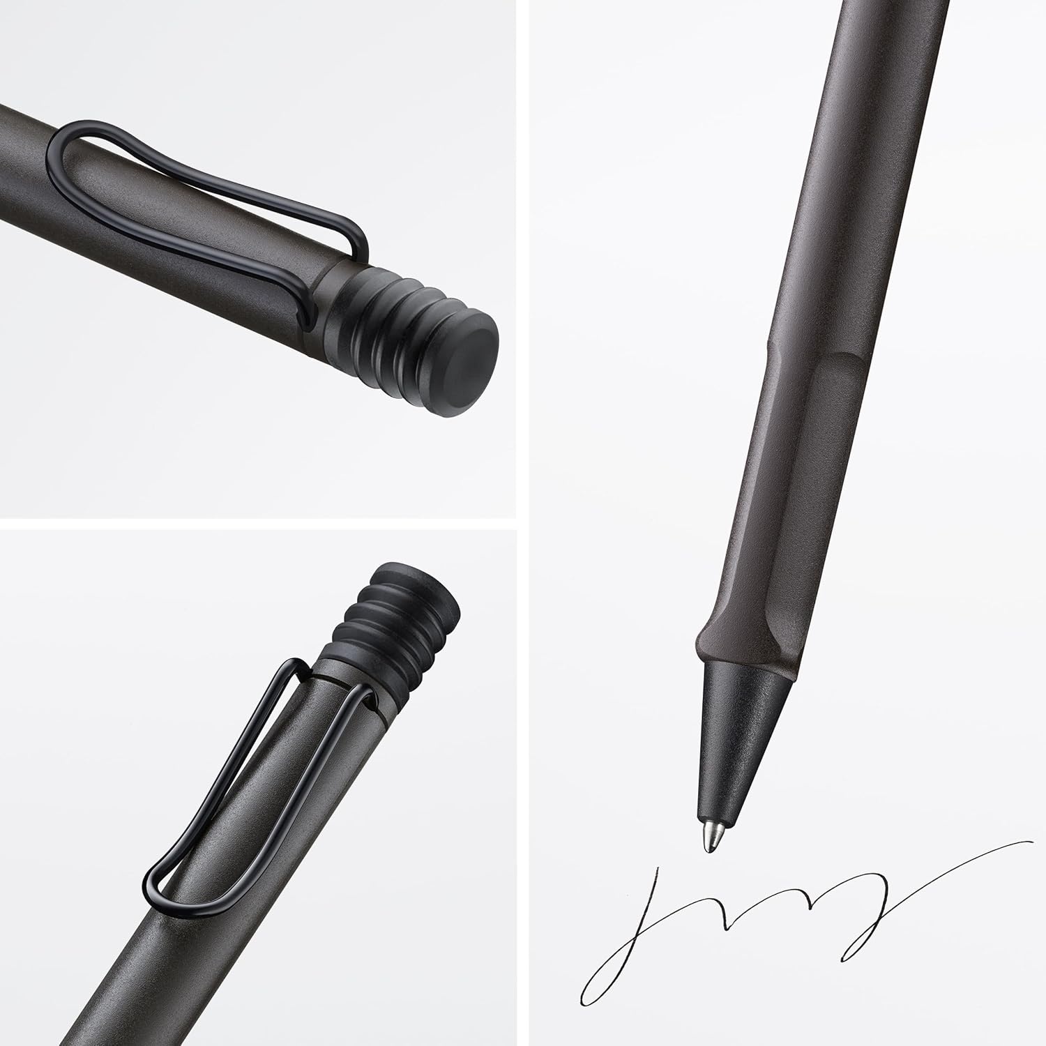 image:imageLamy safari umbra Ballpoint Pen with ergonomic grip amp line width M for pleasant long writing made of robust ASA plastic including large capacity refill M 16 in blackumbra