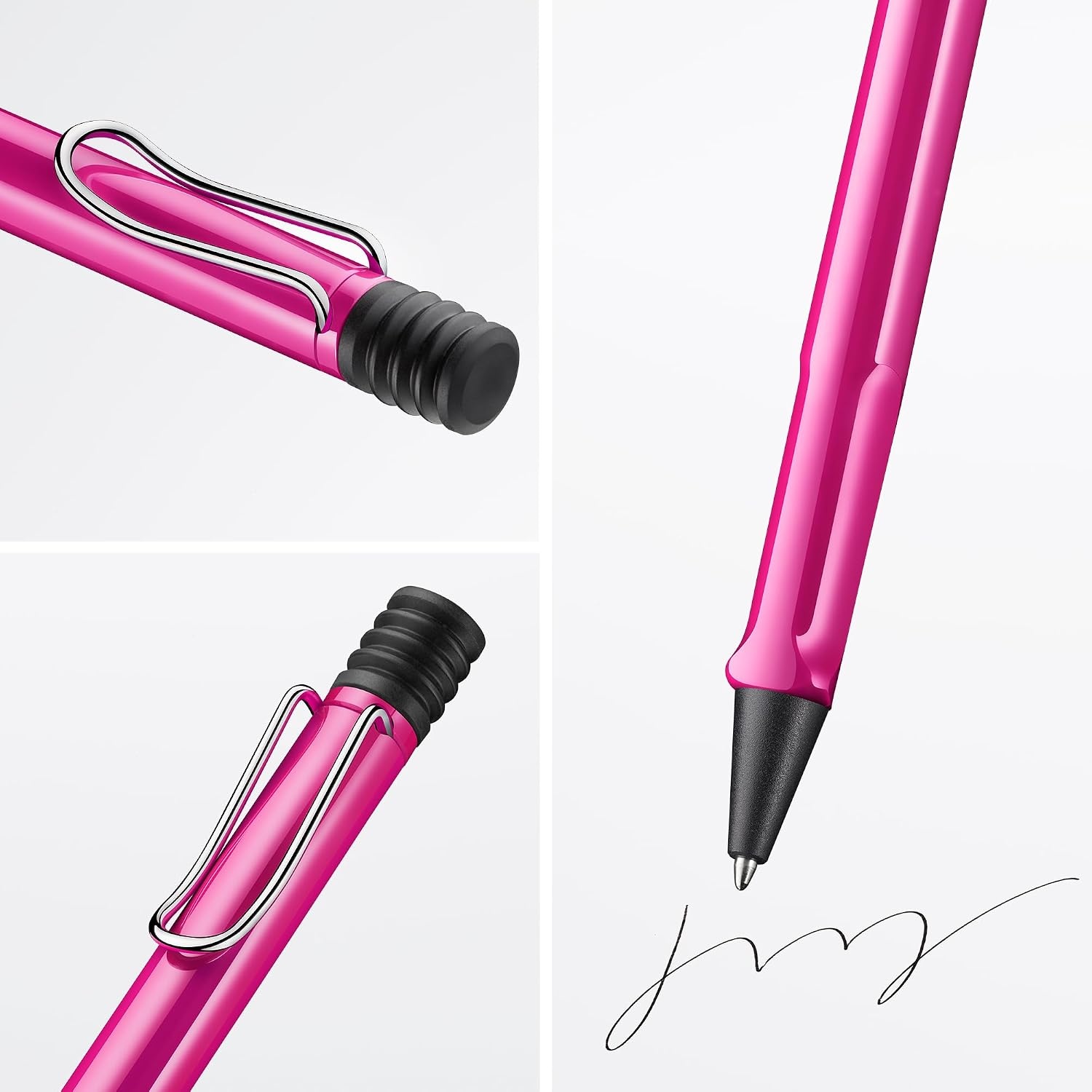 image:imageLamy safari umbra Ballpoint Pen with ergonomic grip amp line width M for pleasant long writing made of robust ASA plastic including large capacity refill M 16 in blackpink