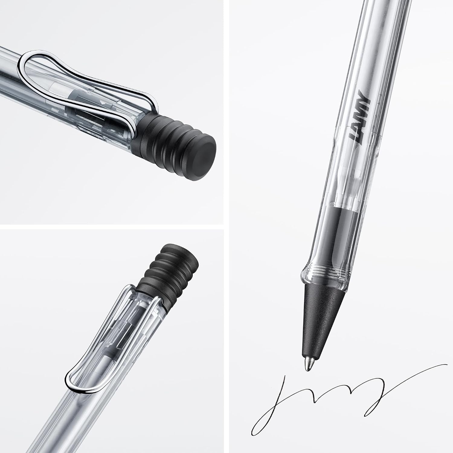 image:imageLamy safari umbra Ballpoint Pen with ergonomic grip amp line width M for pleasant long writing made of robust ASA plastic including large capacity refill M 16 in blackvista