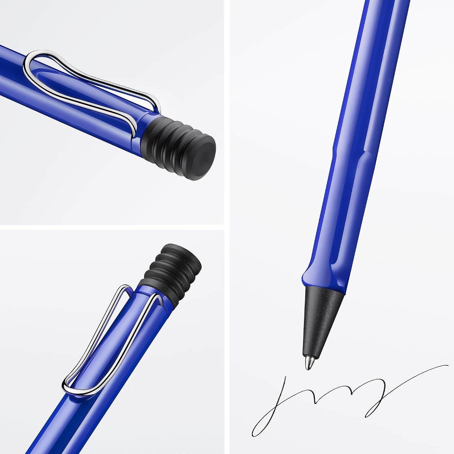 image:imageLamy safari umbra Ballpoint Pen with ergonomic grip amp line width M for pleasant long writing made of robust ASA plastic including large capacity refill M 16 in blackblue