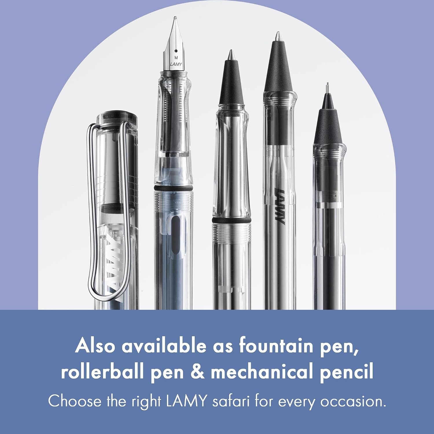 image:imageLamy safari umbra Ballpoint Pen with ergonomic grip amp line width M for pleasant long writing made of robust ASA plastic including large capacity refill M 16 in blackvista