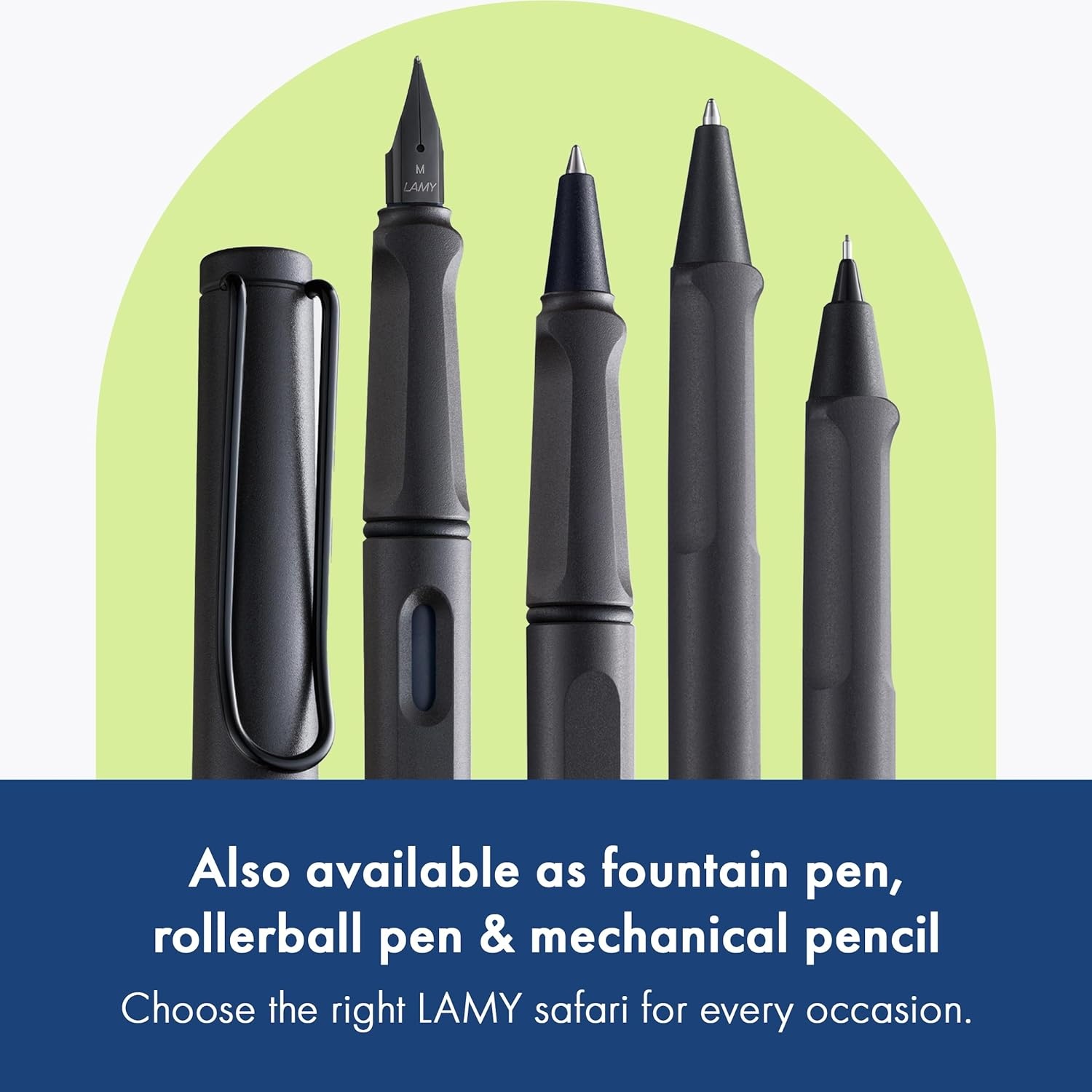 image:imageLamy safari umbra Ballpoint Pen with ergonomic grip amp line width M for pleasant long writing made of robust ASA plastic including large capacity refill M 16 in blackumbra