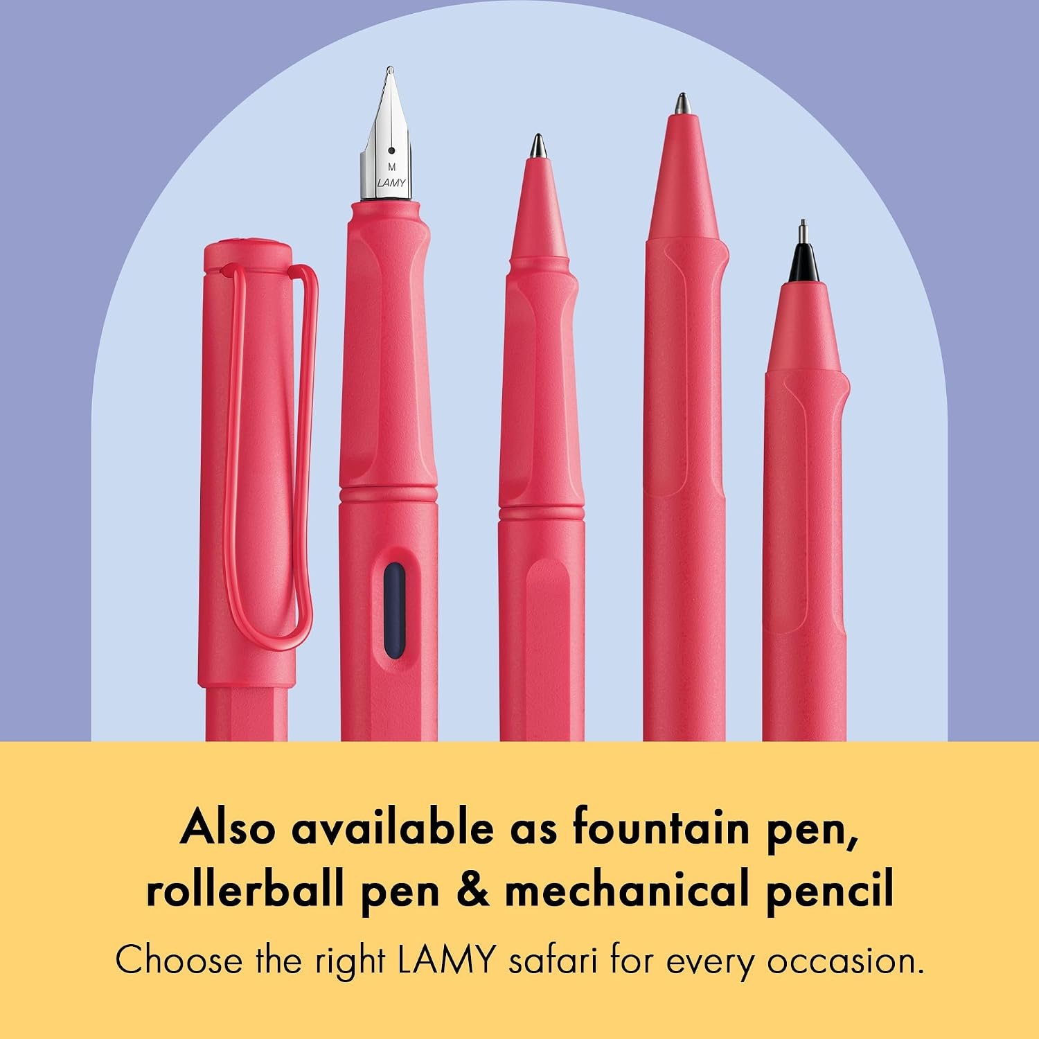 image:imageLamy safari umbra Ballpoint Pen with ergonomic grip amp line width M for pleasant long writing made of robust ASA plastic including large capacity refill M 16 in blacksunset
