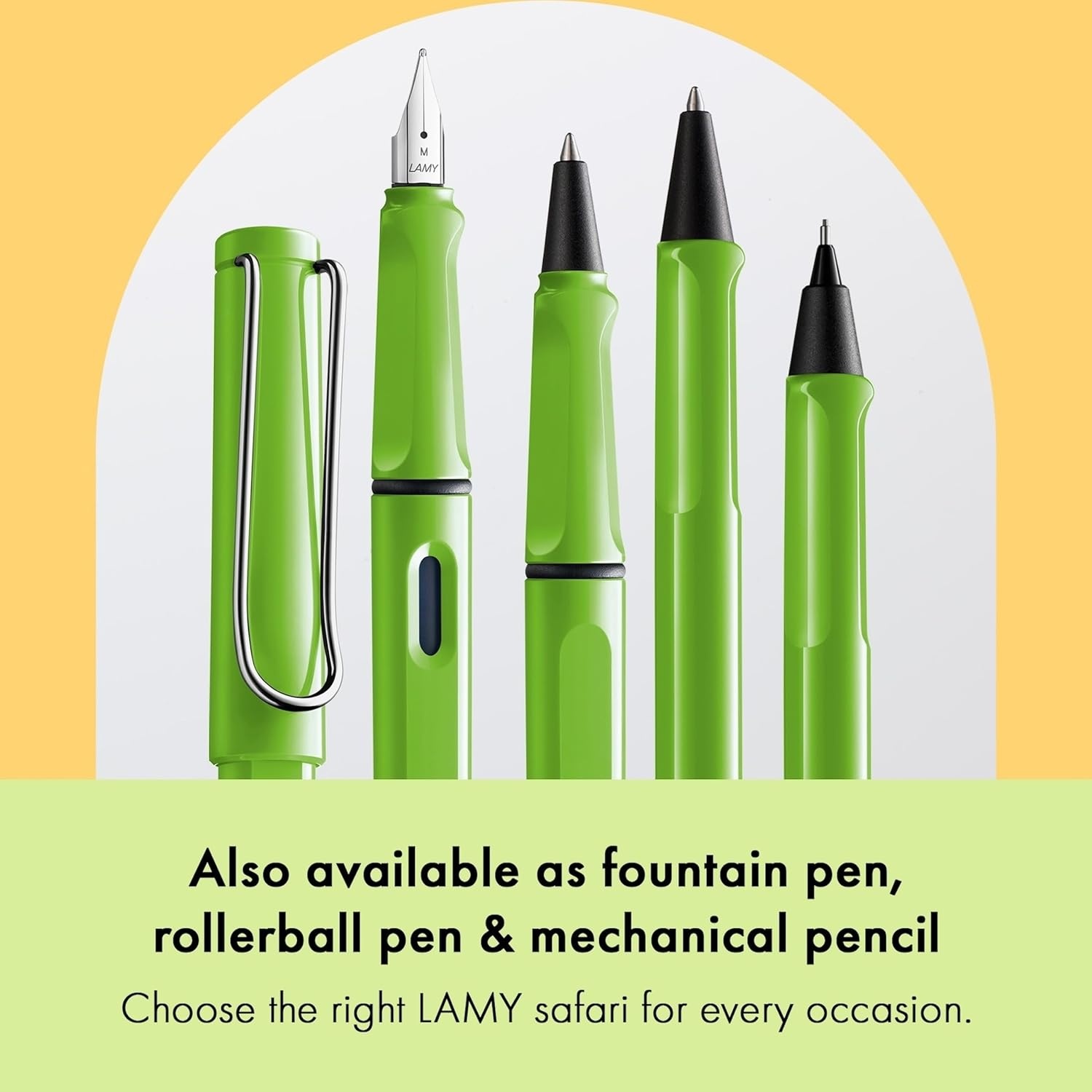 image:imageLamy safari umbra Ballpoint Pen with ergonomic grip amp line width M for pleasant long writing made of robust ASA plastic including large capacity refill M 16 in blackgreen