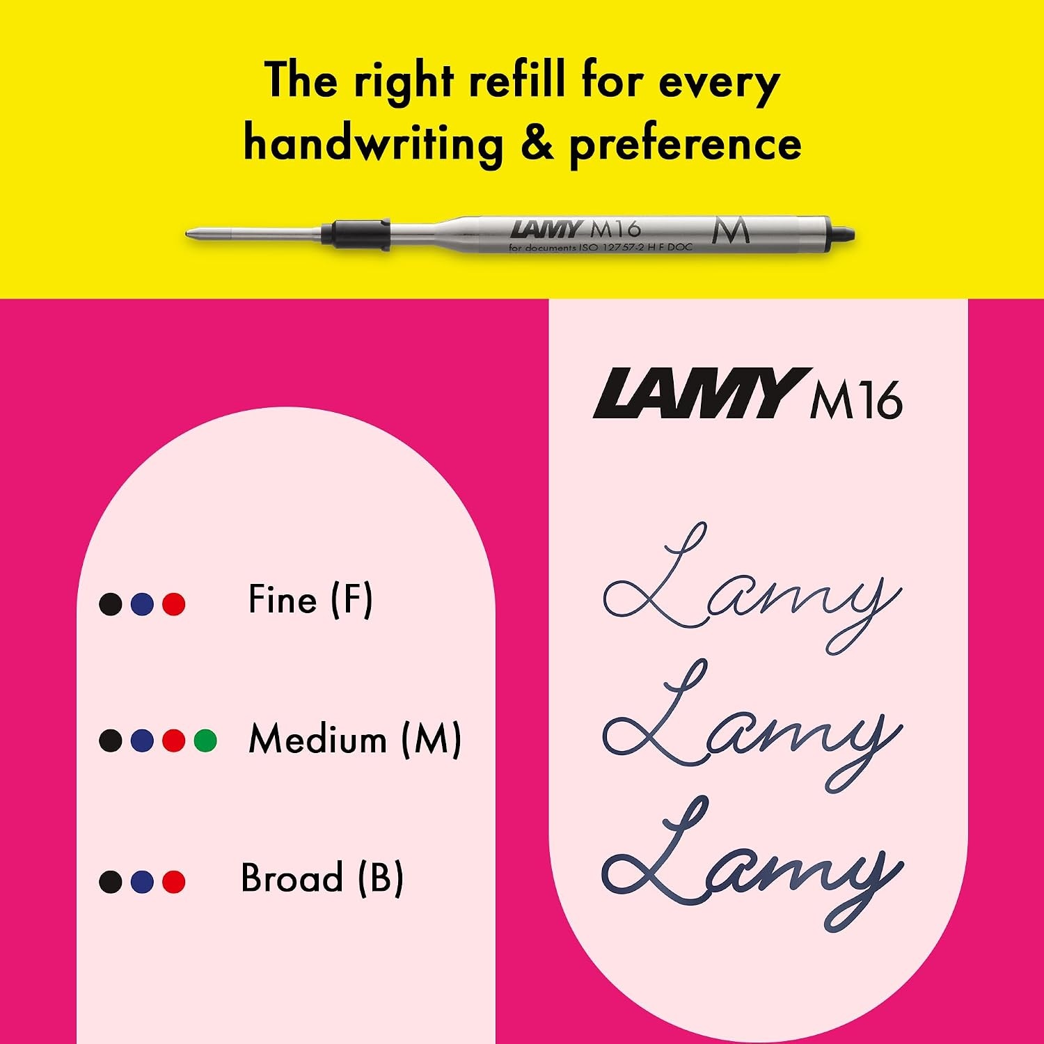 image:imageLamy safari umbra Ballpoint Pen with ergonomic grip amp line width M for pleasant long writing made of robust ASA plastic including large capacity refill M 16 in blackneonpink