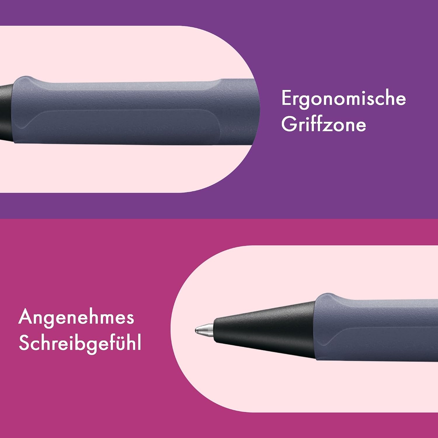 image:imageLamy safari umbra Ballpoint Pen with ergonomic grip amp line width M for pleasant long writing made of robust ASA plastic including large capacity refill M 16 in blackpink cliff