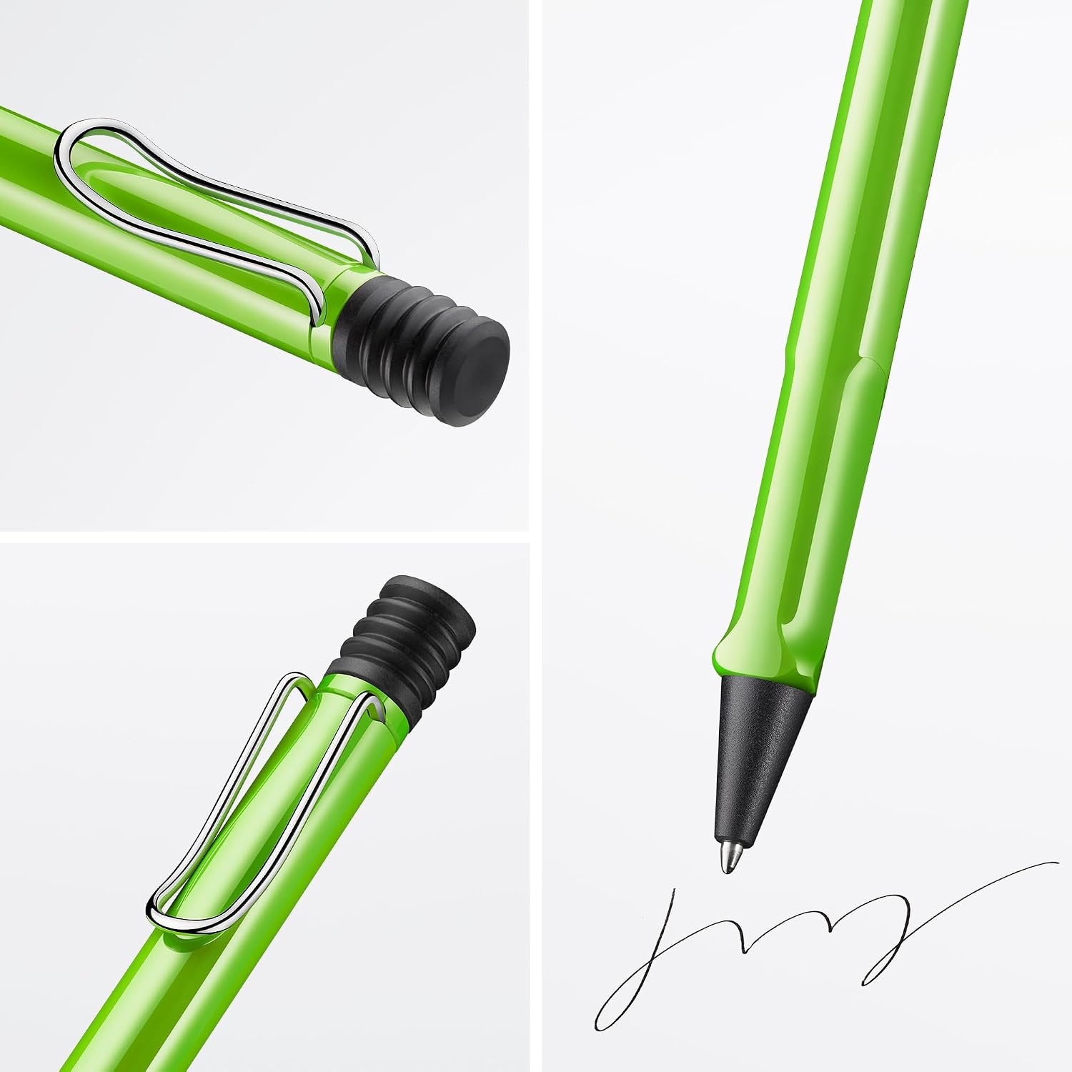 image:imageLamy safari umbra Ballpoint Pen with ergonomic grip amp line width M for pleasant long writing made of robust ASA plastic including large capacity refill M 16 in blackgreen