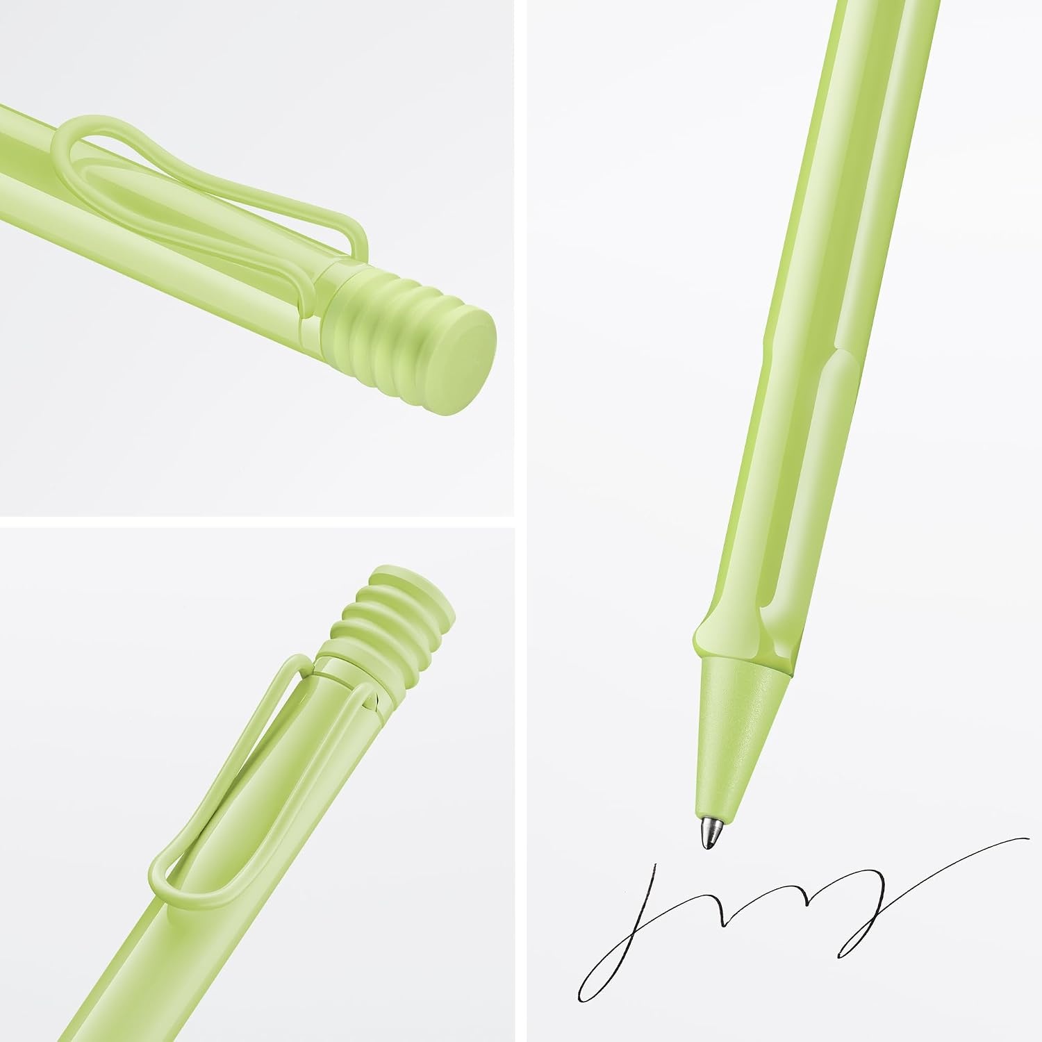image:imageLamy safari umbra Ballpoint Pen with ergonomic grip amp line width M for pleasant long writing made of robust ASA plastic including large capacity refill M 16 in blackspringgreen