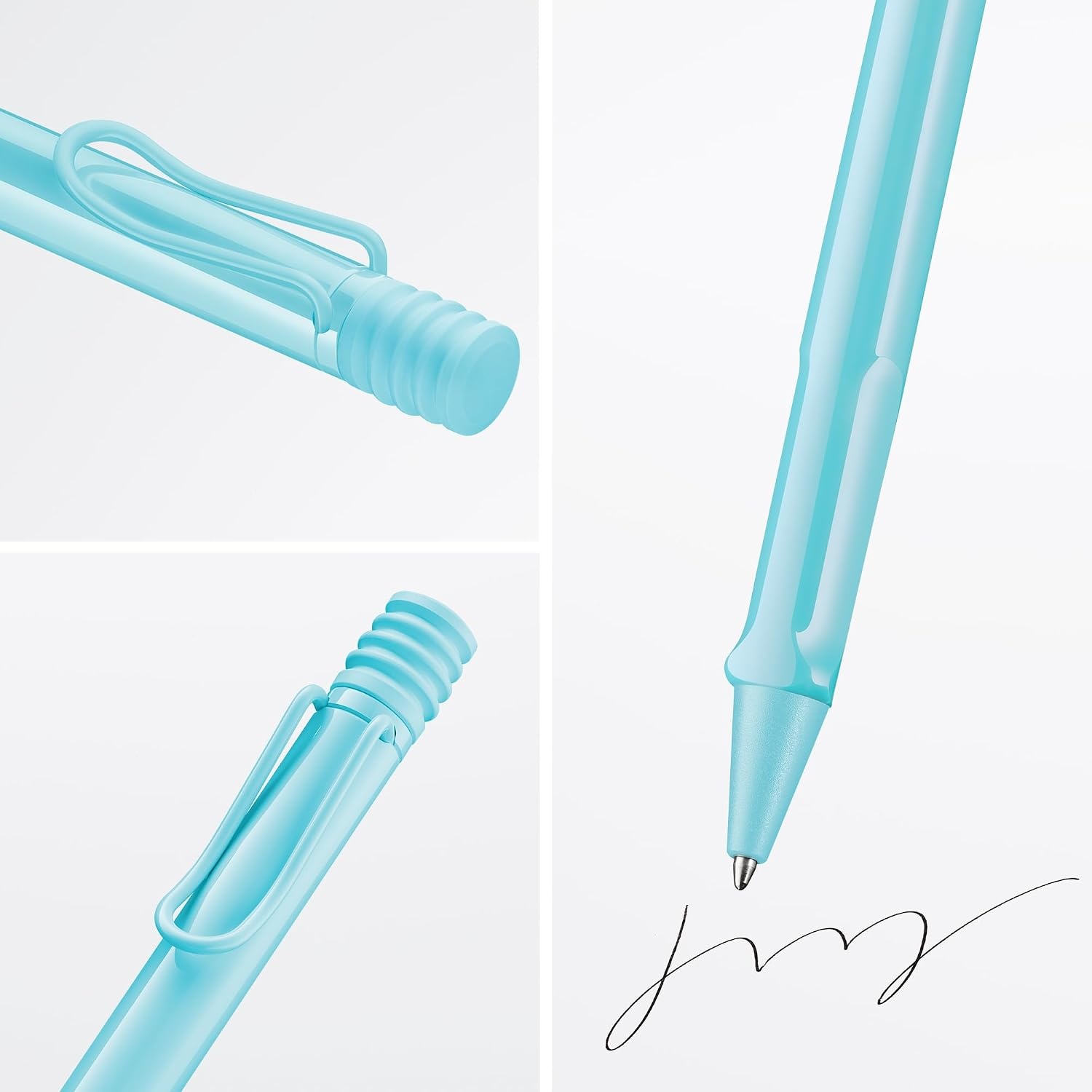 image:imageLamy safari umbra Ballpoint Pen with ergonomic grip amp line width M for pleasant long writing made of robust ASA plastic including large capacity refill M 16 in blackaquasky
